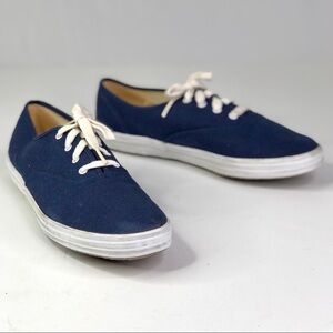 Vintage classic Keds sneakers navy blue canvas lace up 9.5